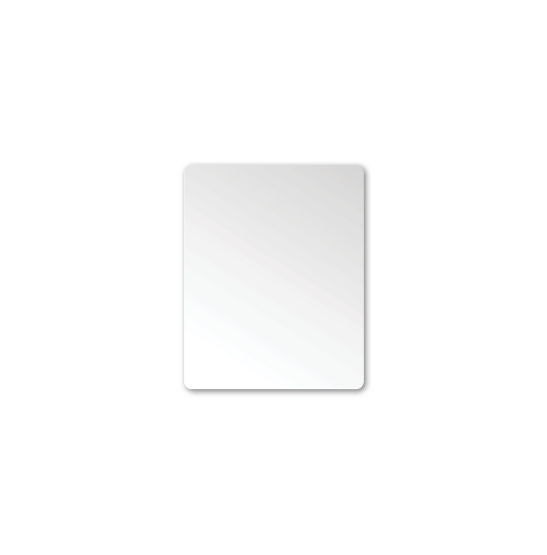 Rectangle Plain Pencil Edge Mirror