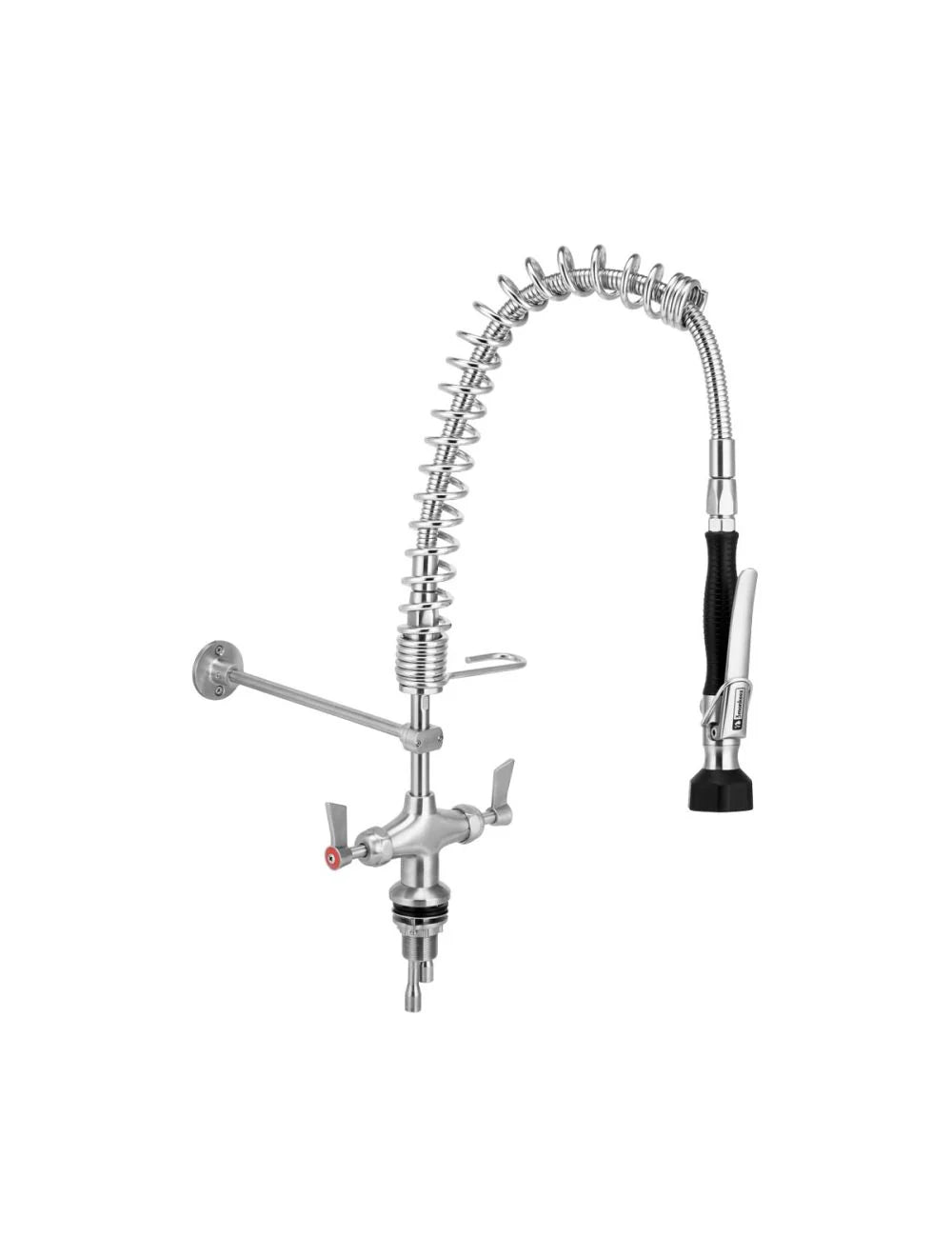 Compact Stainless Steel Dual Hob Mounted Pre Rinse Unit
