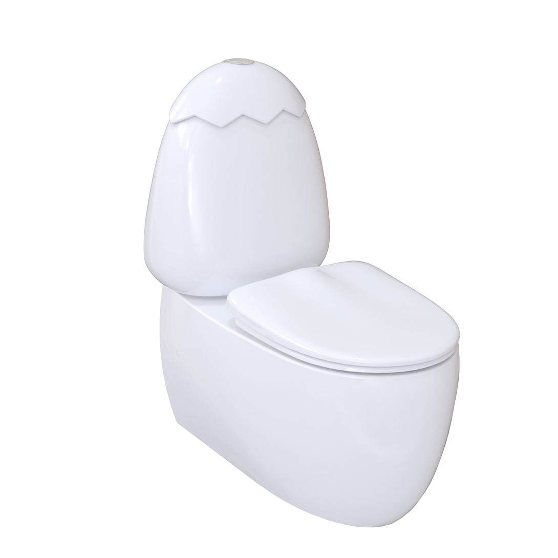 Johnson Suisse Egg Junior II Kids Toilet Suite | White Lid